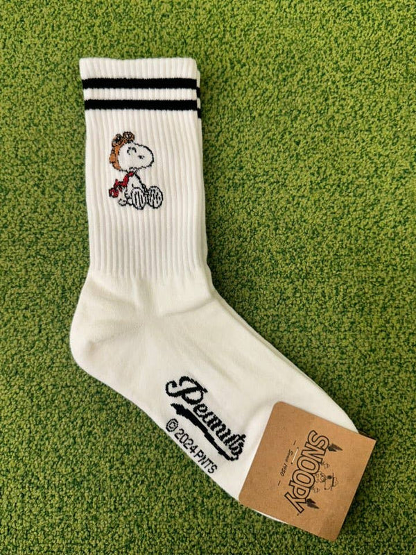 Peanuts Variety Snoopy 2Line Crew Ankle Socks