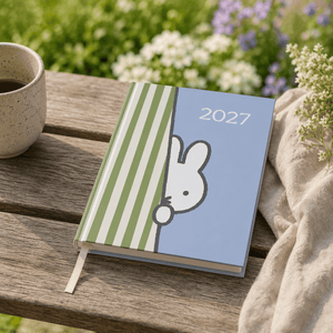 Miffy 2027 A5 Diary - Week-to-View - Peek-a-Boo