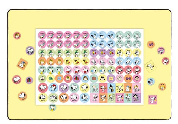 PEANUTS Snoopy 2026 Desk Calendar with deco stickers