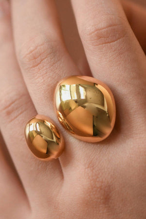 18K Gold PVD Plated Waterproof Stainless Steel Ring