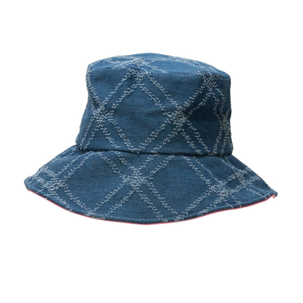 Quilted Denim Bucket Hat