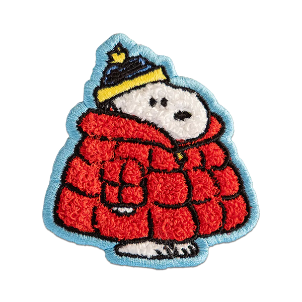 Snoopy Puffer Patch (Embroidered) - Iron On Patch