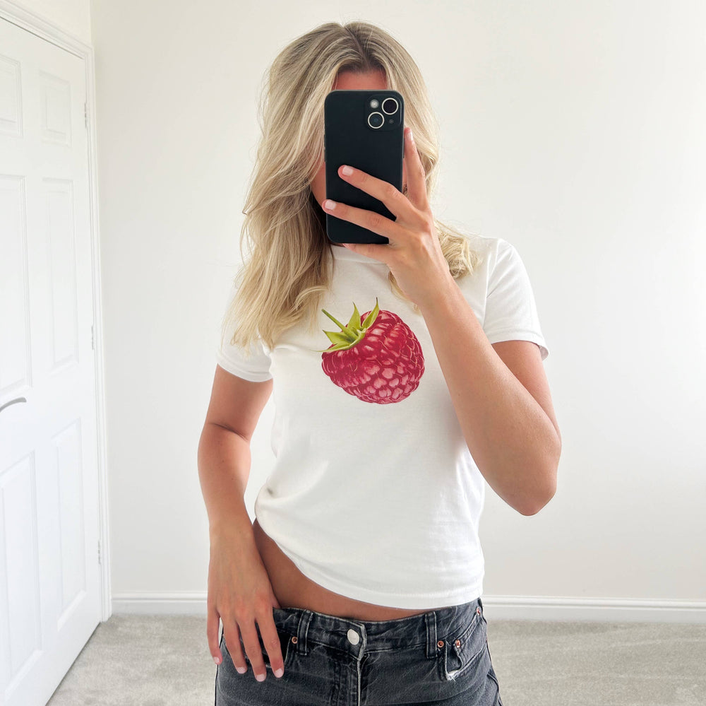 Raspberry Baby Tee