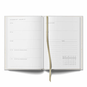 2027 A5 Diary - Week-to-View - Bold Year Espresso & Butter