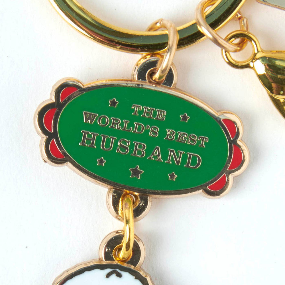 Peanuts World's Best Keyring Husband