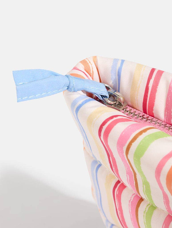 Colourful Sketchy Stripe Pillow Pouch Makeup Bag