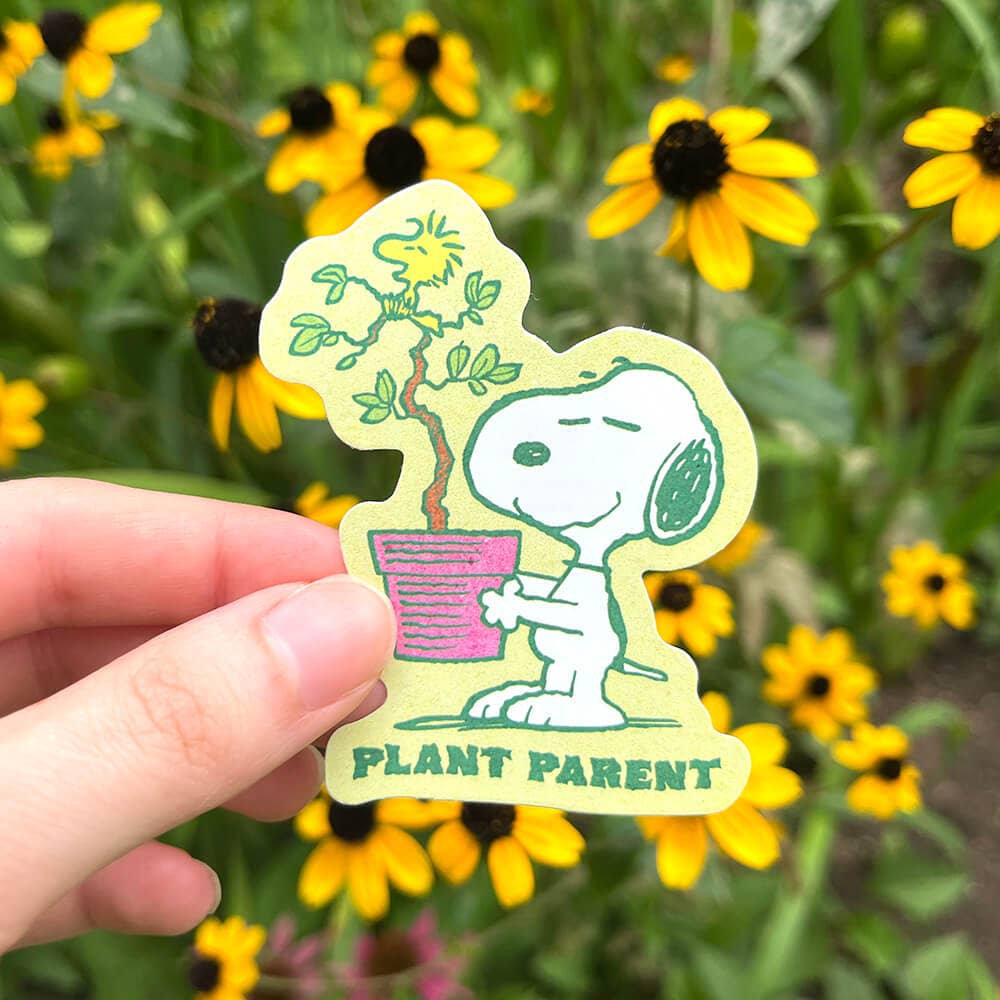 Plant Parent Snoopy - Die-Cut Sticker