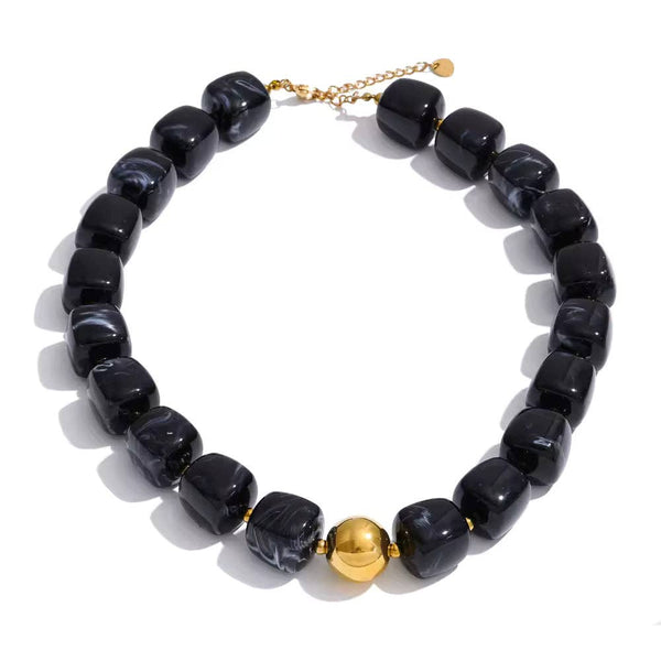 Acrylic Beaded Chunky Necklace