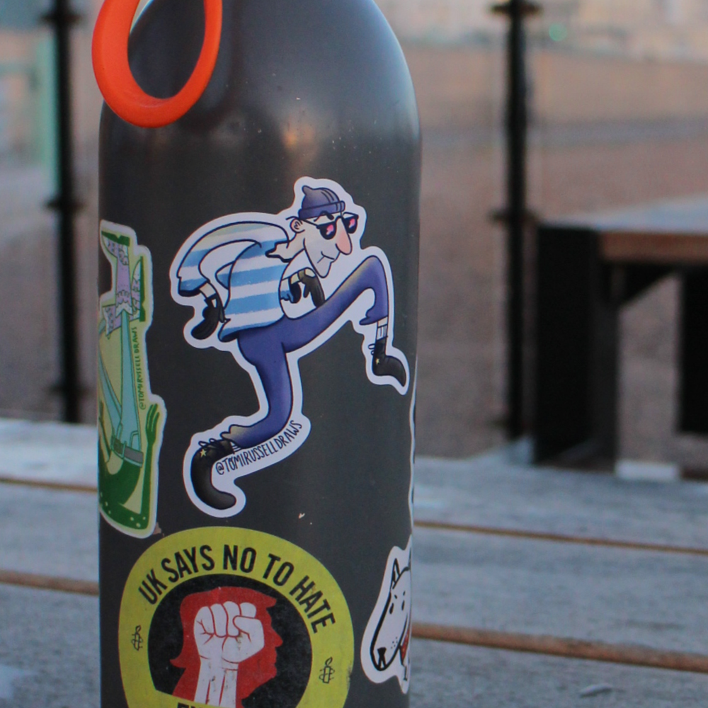 Sneaky Fella Waterproof Sticker