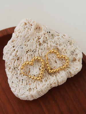 Maxine 18K Gold Non-Tarnish Petite Heart Earring