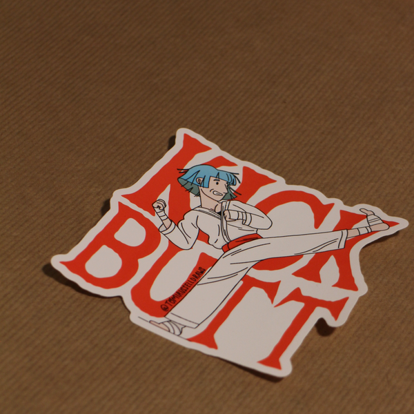 Kick Butt XL Waterproof Sticker