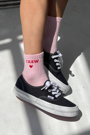 Embroidered Crew Socks