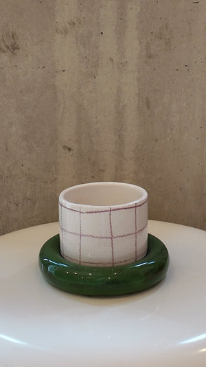 Glazed Chunky Mug & Saucer Set