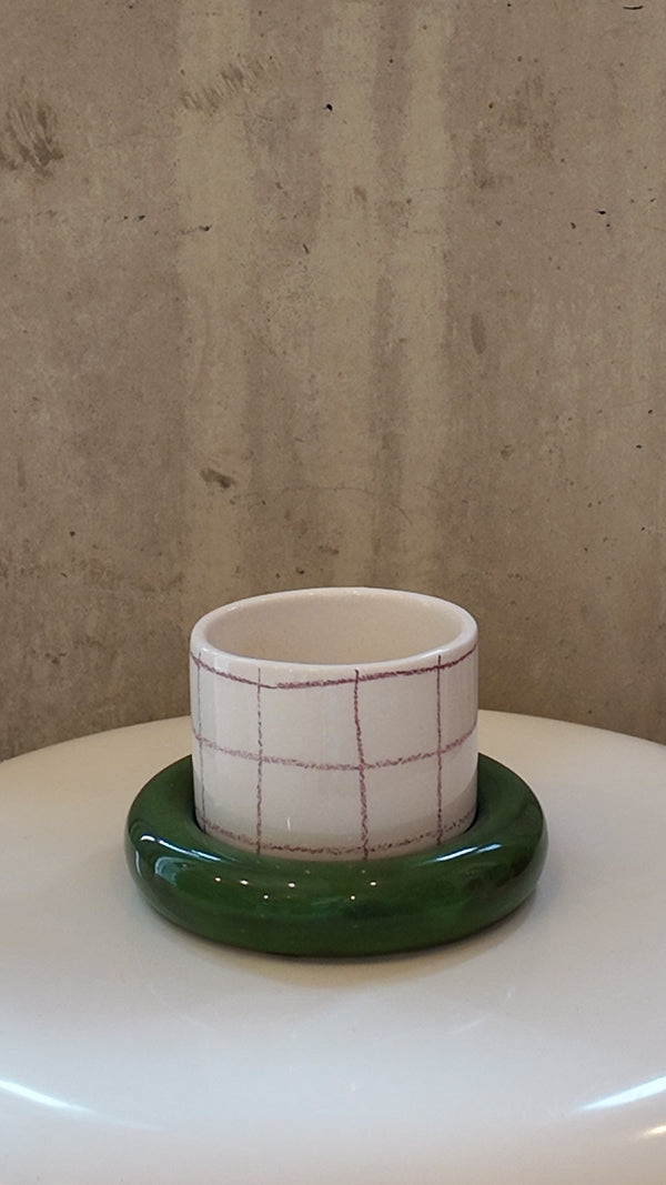 Glazed Chunky Mug & Saucer Set