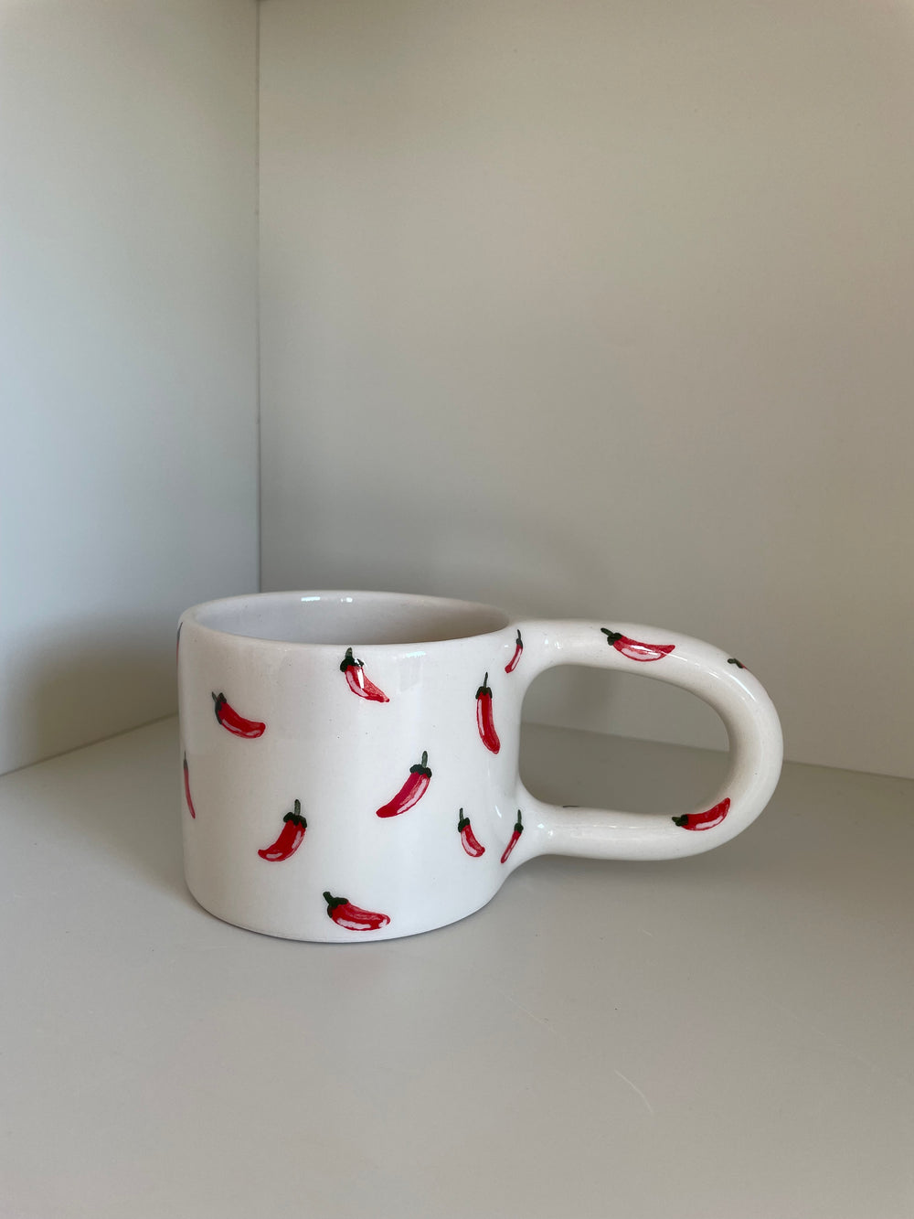 Handmade Small Chilli Ceramic Mug