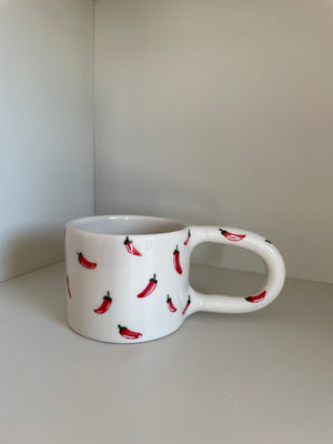 Handmade Small Chilli Ceramic Mug