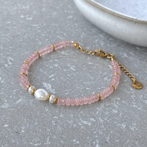 Tarnish Resistant Tripple Pearl Beaded Bracelet