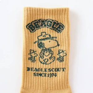 Peanuts Snoopy Scout 50th Celebtate Crew Ankle Socks-