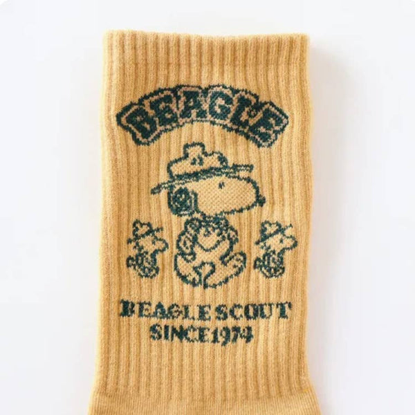 Peanuts Snoopy Scout 50th Celebtate Crew Ankle Socks-