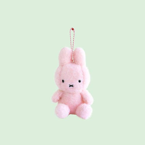 Miffy Creamy Plush Bag Charm, Key chain holder - 8cm