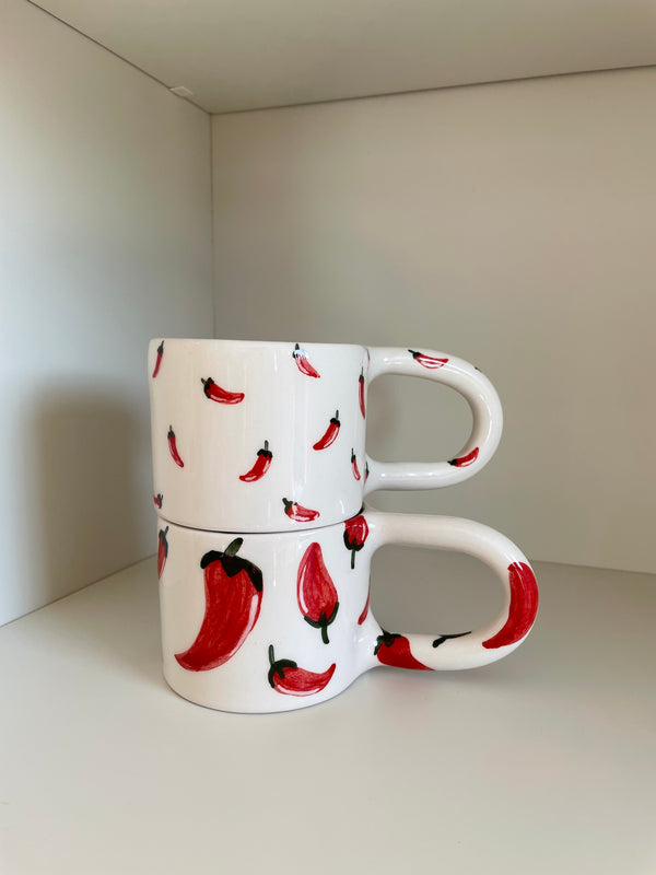 Large Chunky Chilli Pepper Ceramic Mug