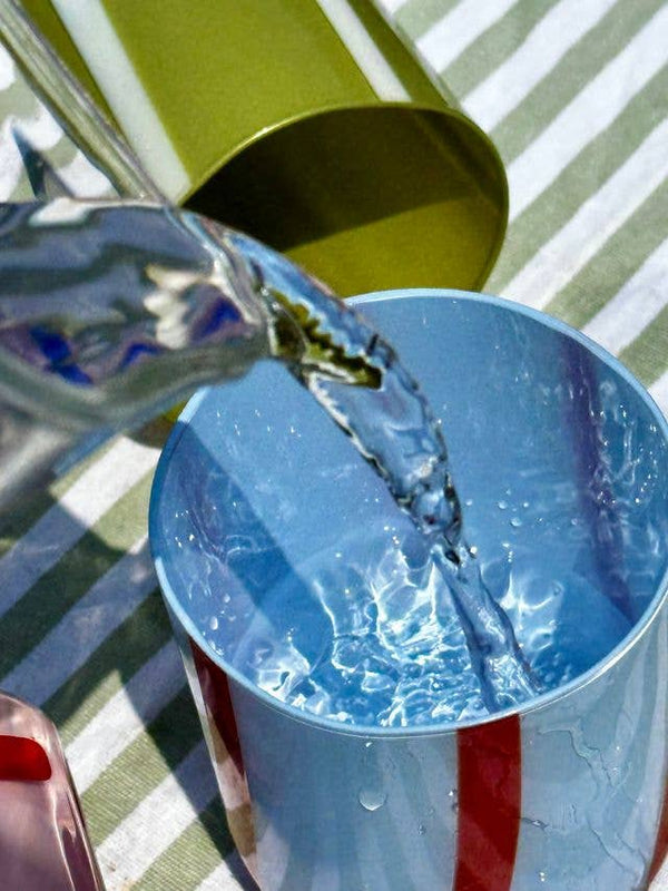 Atina Glassware - Blue & Red