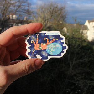 Space Dog Sticker