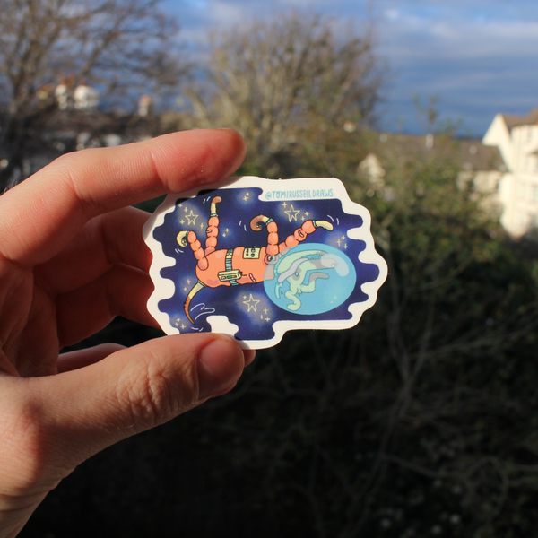 Space Dog Sticker