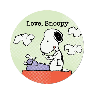 Love Snoopy Typewriter - Die-Cut Sticker (Bookish, Writer)