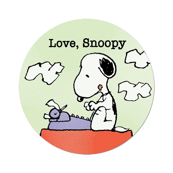 Love Snoopy Typewriter - Die-Cut Sticker (Bookish, Writer)