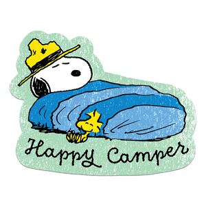 Happy Camper by Snoopy - Die-Cut Sticker