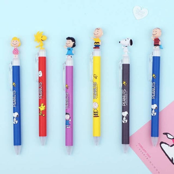 Peanuts Snoopy & Friends Figure Mascot Ballpoint Pen 0.5mm