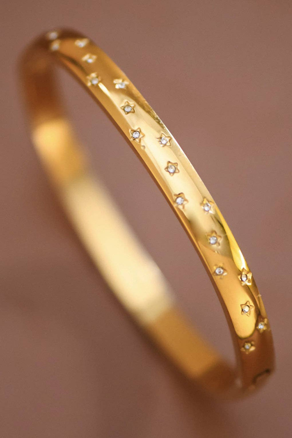 18K Gold Plated Waterproof Stainless Steel Bangle