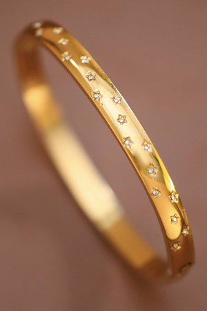 18K Gold Plated Waterproof Stainless Steel Bangle