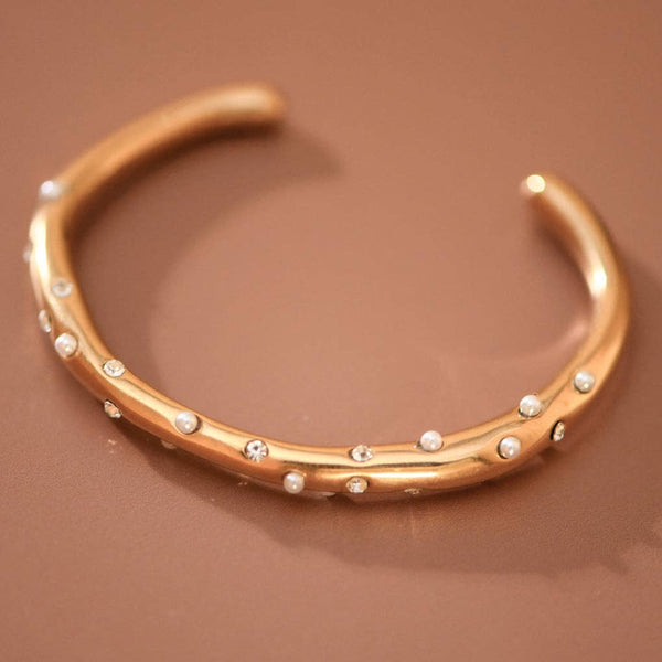 18K Gold PVD Plated Waterproof Stainless Steel Bangle