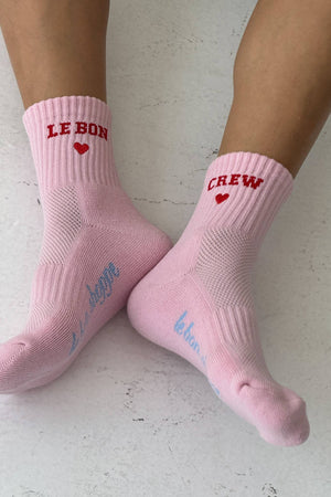 Embroidered Crew Socks