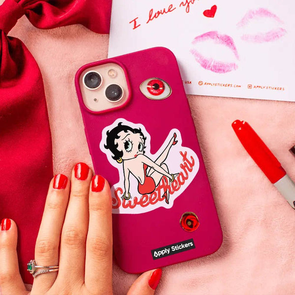 Sweetheart Betty Boop - Die-Cut Sticker (love, romance)