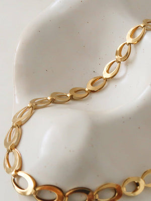 Non-Tarnish Oval Link Chain Necklace