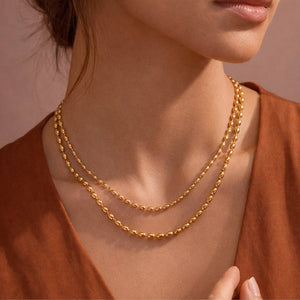 18K Gold PVD Plated Waterproof Chain Necklace
