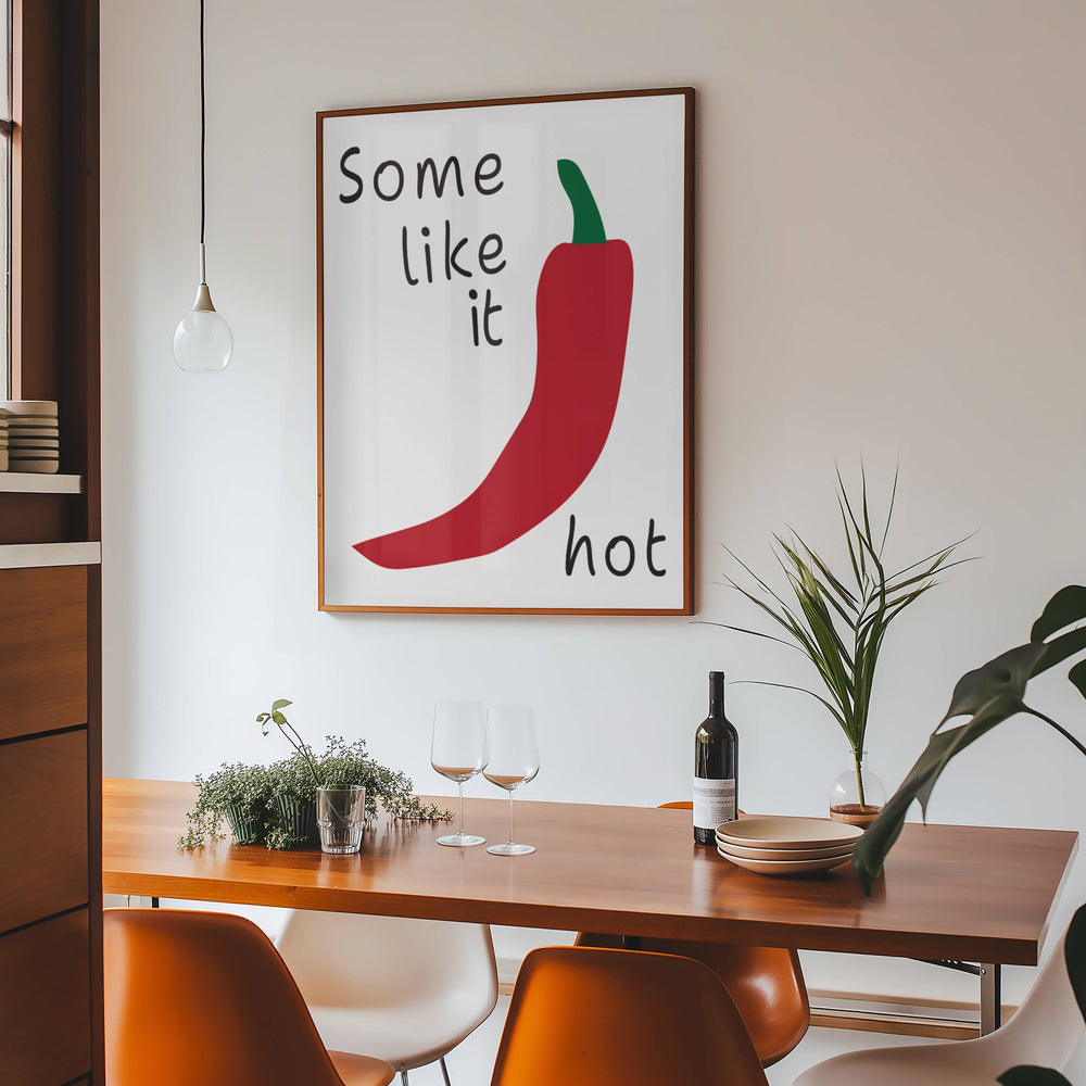 Some Like It Hot Kitchen Home Decor Love Wall Art Print 