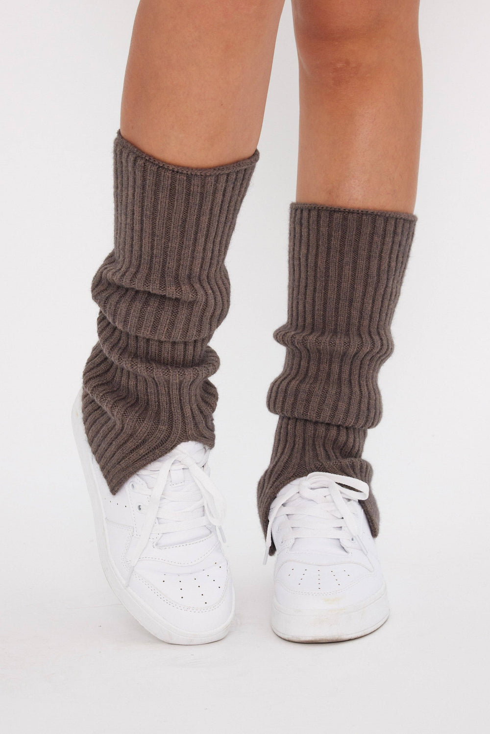 Ribbed Knitted Leg Warmers