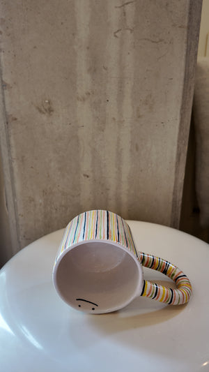 Multi Coloured Smiley Face Mug