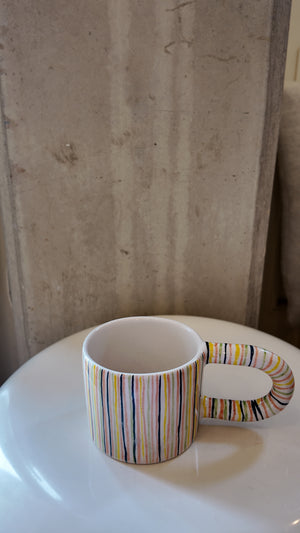 Multi Coloured Smiley Face Mug