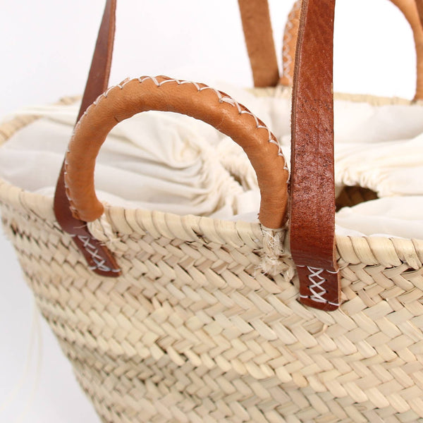 Handwoven French Market Basket