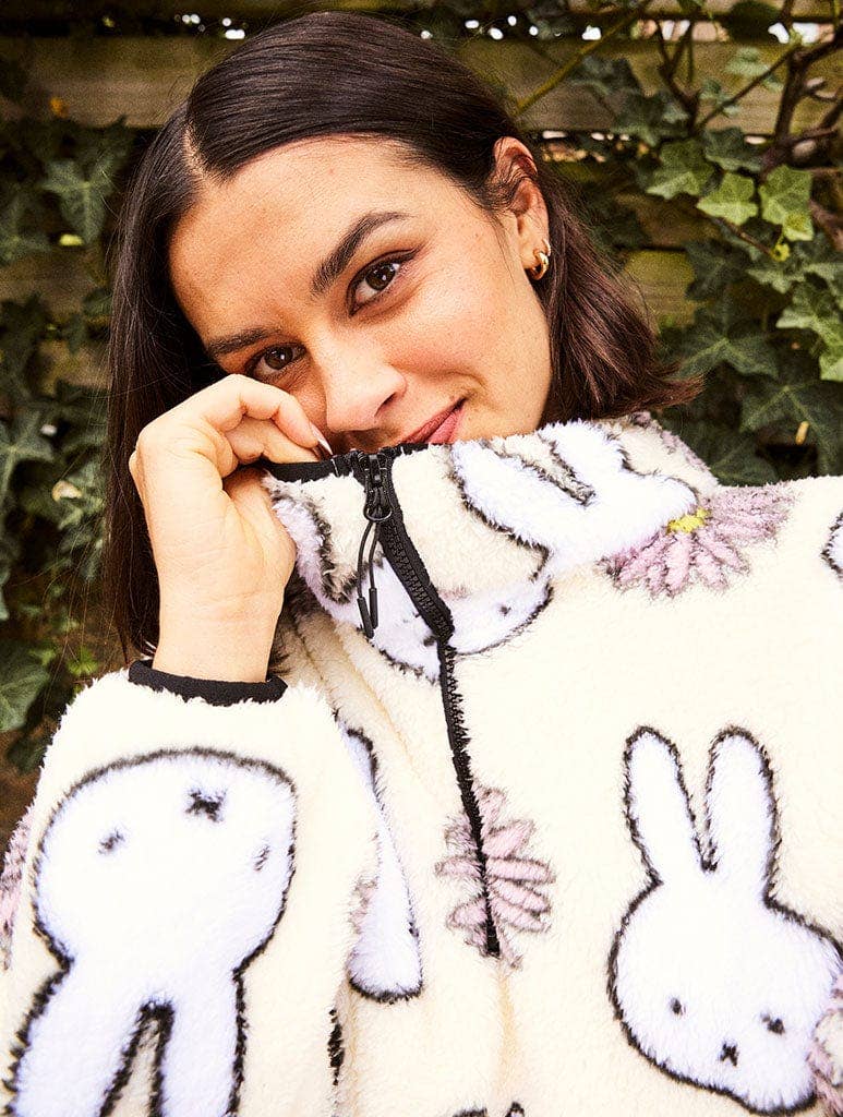 Miffy x Skinnydip Flower Longline Fleece