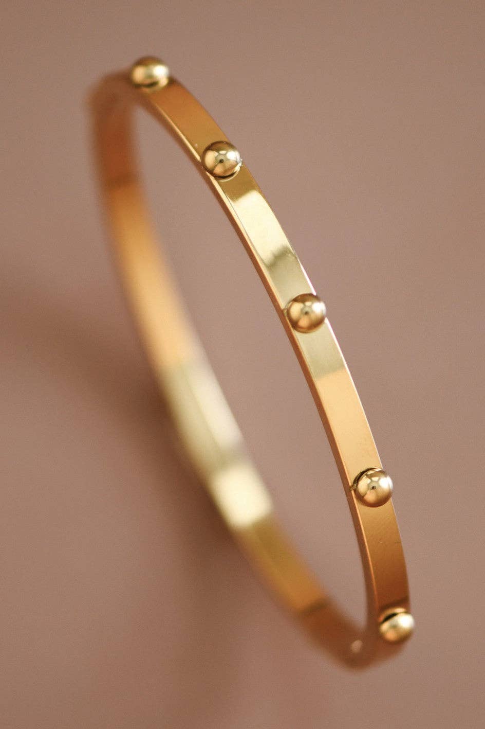 18K Gold Plated Waterproof Stainless Steel Bangle