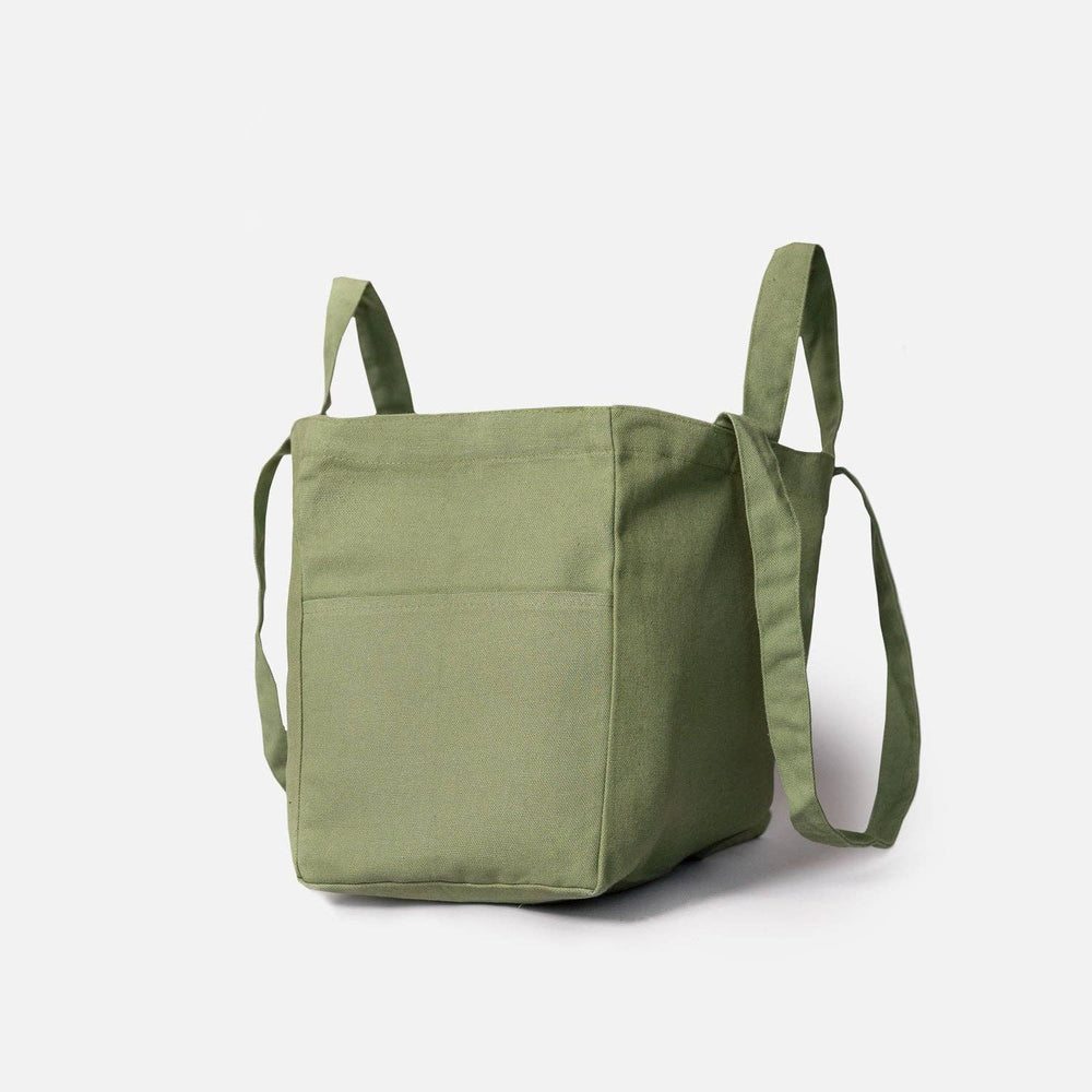 Organic cloth box low green