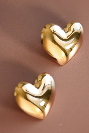 18K Gold PVD Plated Waterproof Stainless Steel Stud Earrings