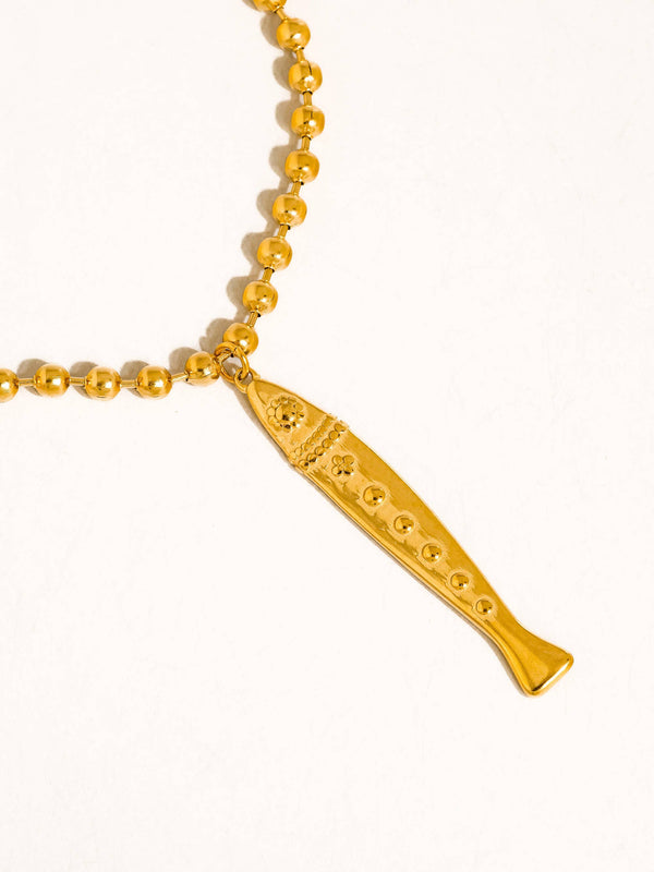 Non-Tarnish Vintage Fish Necklace