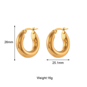 Classic Hoop Earrings – Gold & Silver 3 Sizes
